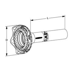 Walterscheid PTO Wide Angle Half Guard Inner SDFH15, 1500mm | S.170250