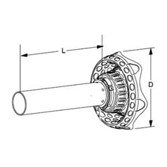 Walterscheid PTO Wide Angle Half Guard Outer SDFH15, 1500mm | S.170252