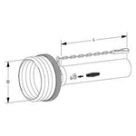 Walterscheid PTO Half Guard Outer SDH15, 1500mm with Bearing Ring | S.170264