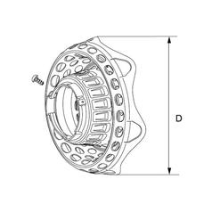 Walterscheid Wide Angle Cone Safety Mesh 240mm for PTO Protection | S.170269