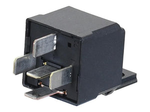 A Sparex Relay (Sparex Part No. S.170302) is a black rectangular 12V relay switch with four protruding metal connectors, suitable for Massey Ferguson equipment.