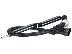 The Sparex Boost Sensor (S.170309) is a black coiled electrical cable equipped with connectors and a metallic end, designed for compatibility with 12V systems, commonly used in automotive or industrial applications.