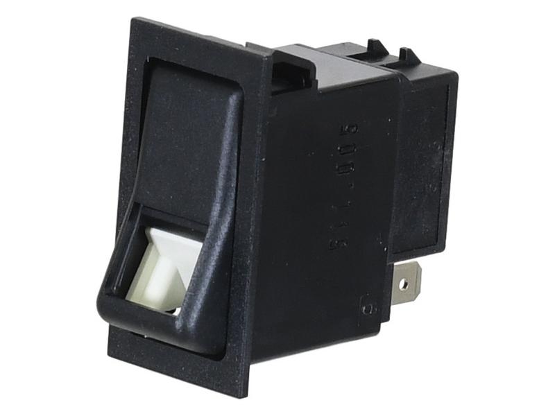 Close-up of a Sparex Beacon Switch (Part No.S.170343) in black, featuring a white indicator.