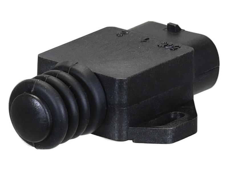 A close-up of the Sparex Clutch Pedal Switch (Part Number: S.170398), a black 12V automotive brake light switch with a spring-loaded actuator, designed for Sparex applications.