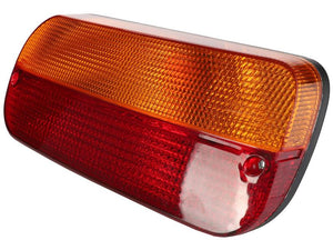 Close-up of a Sparex Rear Light (Halogen), with an orange turn signal and red brake light section, featuring halogen bulbs.