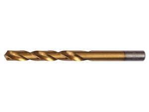 A close-up image of a single Sparex Drill Bit, HSS with a 1mm diameter and titanium coating, designed for use with a power drill.