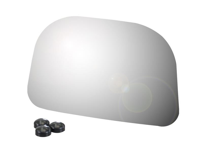 Replacement Mirror Glass - Rectangular, (Convex), 187,5 / 172,5 x 115mm - Sparex Part No. S.171451