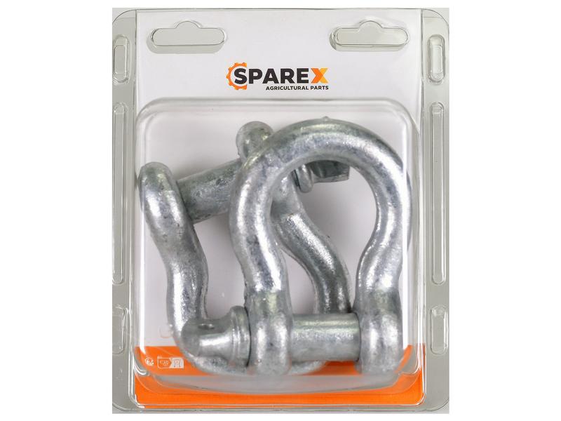 Sparex Agripak 2 pcs. Bow Shackle 5/8'' x 3/4'' | S.172110 - Product Image 1