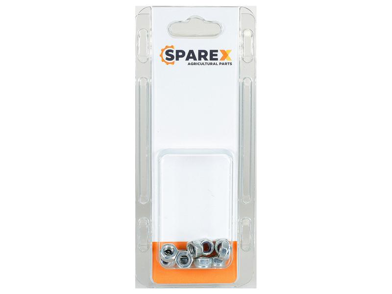 Sparex Agripak 10 pcs. Coarse Lock Nut M6x1.00mm | S.172129 - Product Image 1