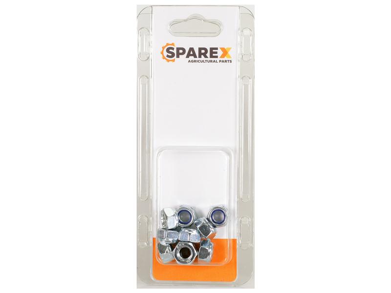 Sparex Agripak 10 pcs. Coarse Lock Nut M8x1.25mm | S.172130 - Product Image 1