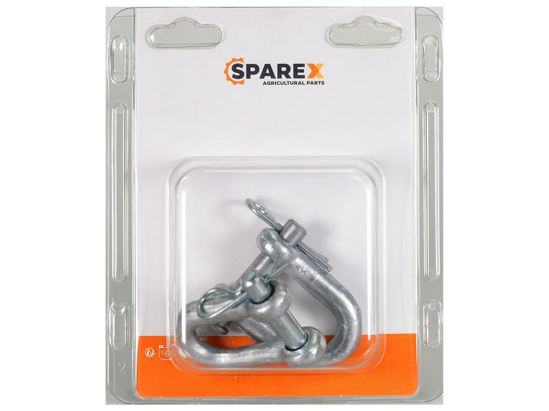 Sparex Agripak 2 pcs. D Shackle Pin 10mm Jaw 18mm | S.172154 - Product Image 1