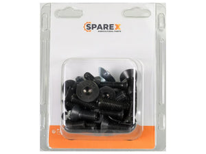 Sparex Agripak 42 pcs. Hex Countersunk Screws M6 - M12x10 - 40mm | S.172181 - Product Image 1
