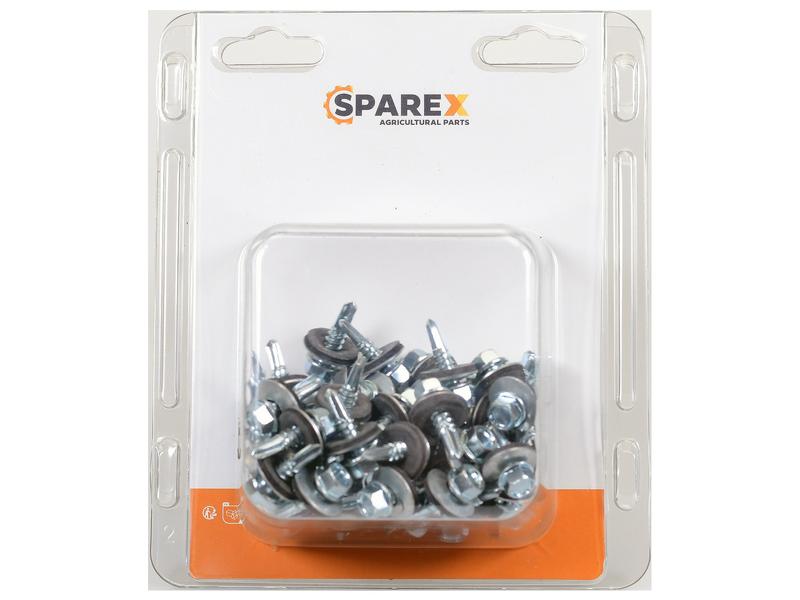 Sparex Agripak 50 pcs. HexH TEK Screws, 5.5x20mm | S.172182 - Product Image 1