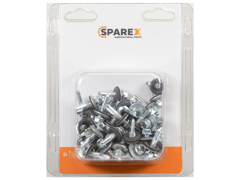Sparex Agripak 50 pcs. HexH TEK Screws, 5.5x24mm | S.172183 - Product Image 1