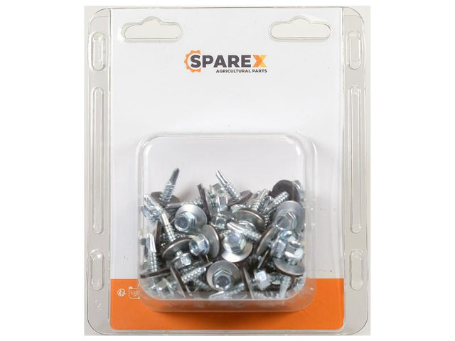 Sparex Agripak 50 pcs. HexH TEK Screws, 5.5x25mm | S.172184 - Product Image 1
