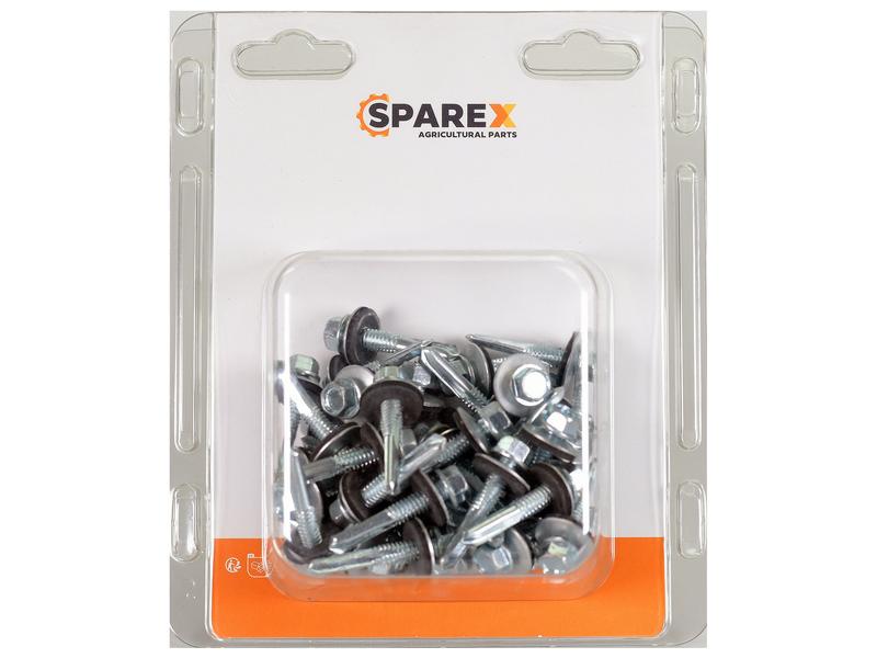 Sparex Agripak 50 pcs. HexH TEK Screws, 5.5x32mm | S.172186 - Product Image 1