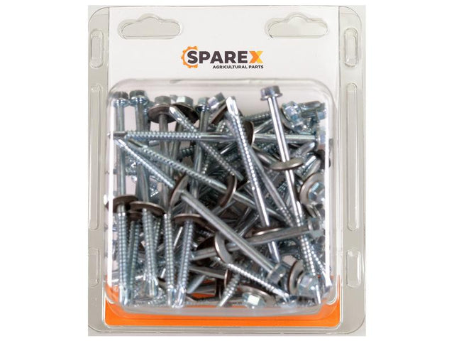 Sparex Agripak 50 pcs. HexH TEK Screws, 5.5x98mm | S.172194 - Product Image 1