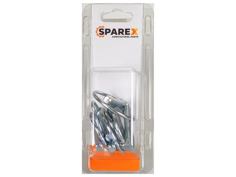Sparex Agripak 6 pcs. Round Linch Pin 8mm x 44.5mm | S.172300 - Product Image 1