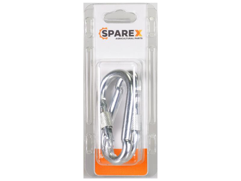 Sparex Agripak 2 pcs. Safety Snap Hook, 9 x 90mm | S.172321 - Product Image 1