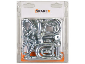 Sparex Agripak 10 pcs. Screw Type D Shackle Pin Ø6-13x12-24mm | S.172323 - Product Image 1