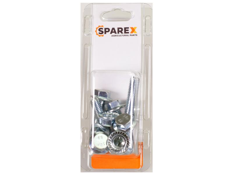 Sparex Agripak 6 pcs. Serated Flange Bolt M10x40mm | S.172334 - Product Image 1