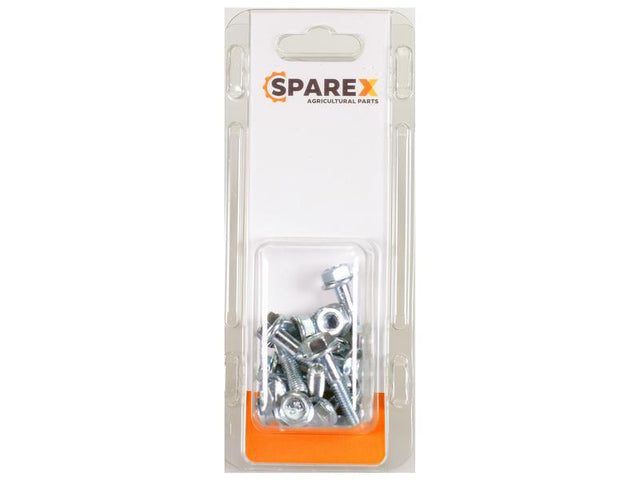 Sparex Agripak 10 pcs. Serated Flange Bolt M6x30mm | S.172337 - Product Image 1