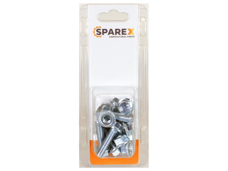 Sparex Agripak 10 pcs. Serated Flange Bolt M8x30mm | S.172338 - Product Image 1