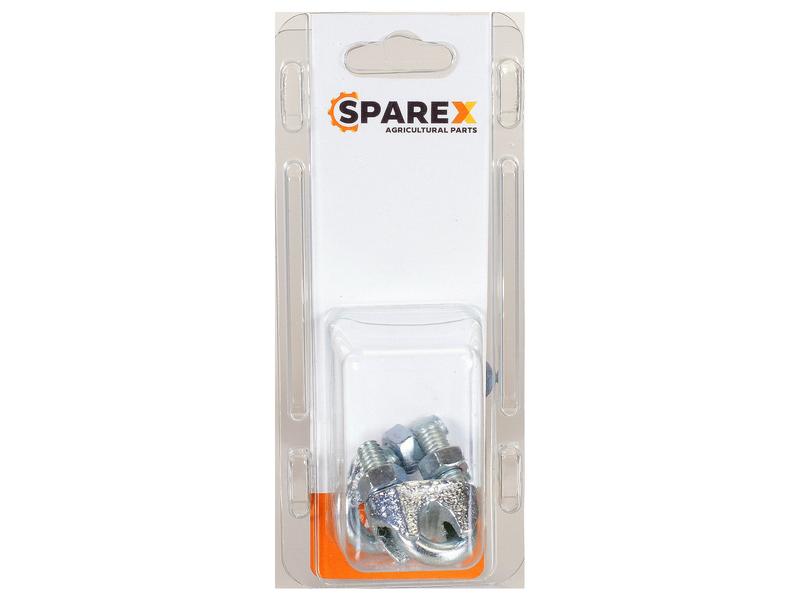 Sparex Agripak 2 pcs. Wire Rope Clips 10mm (3/8'') | S.172447 - Product Image 1