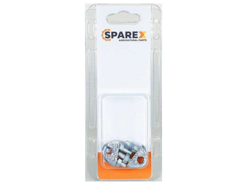 Sparex Agripak 2 pcs. Wire Rope Clips 6mm (1/4'') | S.172455 - Product Image 1