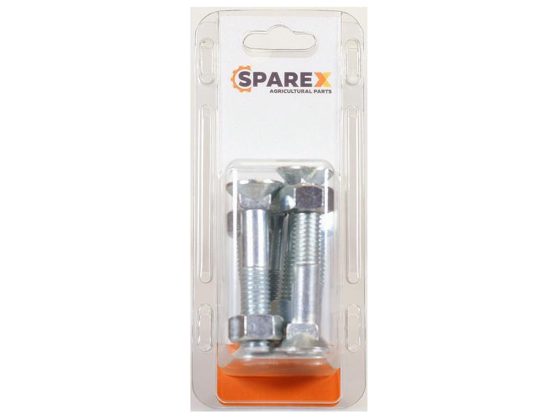 Sparex Agripak 6 pcs. Countersunk Bolt & Nut M12 x 65mm | S.172469 - Product Image 1