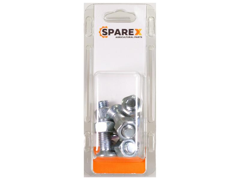 Sparex Agripak 6 pcs. Countersunk Bolt & Nut - M12 x 35mm | S.172481 - Product Image 1