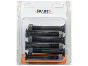 Sparex Agripak 6 pcs. Countersunk Bolt & Nut M12 x 90mm | S.172490 - Product Image 1