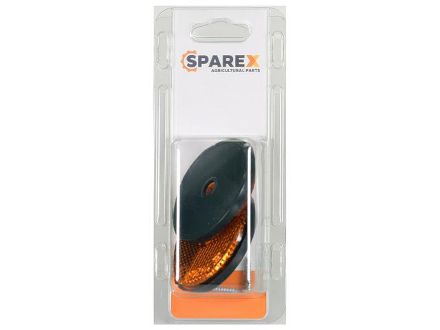 Sparex Agripak 2 pcs. Round Reflector Amber 61mm | S.172542 - Product Image 1