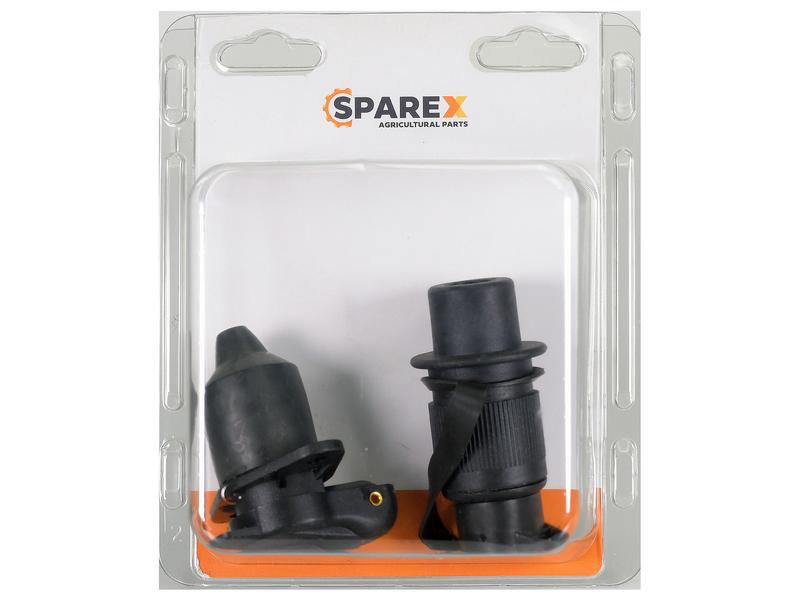 Sparex Agripak 2 pcs. 3 Pin Plug & Socket 2 Bolts Fixing | S.172738 - Product Image 1