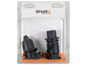 Sparex Agripak 2 pcs. 3 Pin Plug & Socket 2 Bolts Fixing | S.172738 - Product Image 1