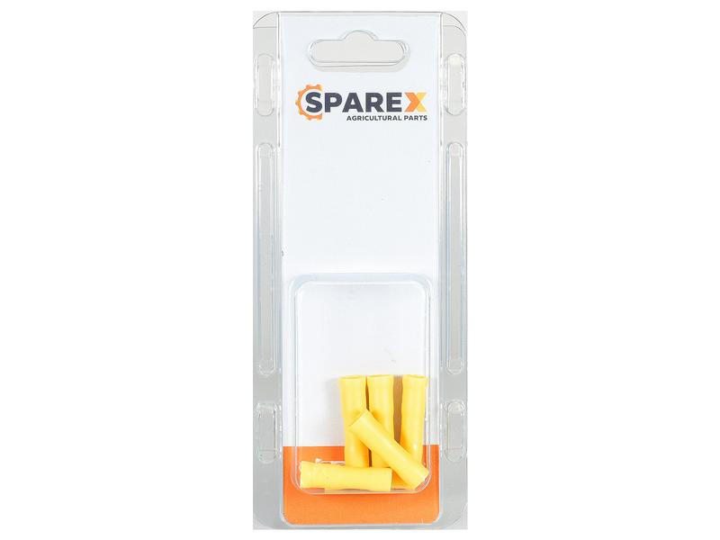 Sparex Agripak 6 pcs. Pre Insulated Bullet Terminal - Female, 5.0mm, Yellow | S.172793 - Product Image 1
