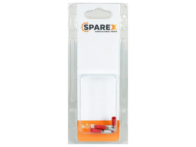 Sparex Agripak 6 pcs. Pre Insulated Bullet Terminal - Male, 4.0mm, Red | S.172795 - Product Image 1