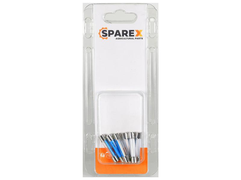 Sparex Agripak 6 pcs. Glass Fuse 17.5 Amps | S.172830 - Product Image 1