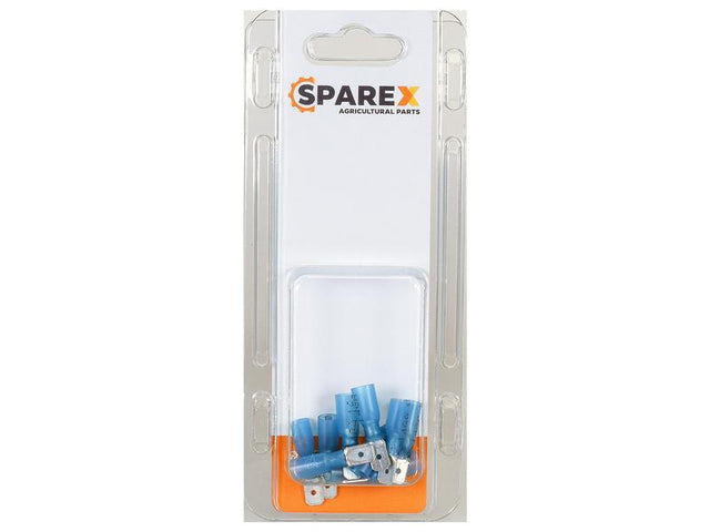 Sparex Agripak 10 pcs. Heat Shrink Male Spade Terminal Blue | S.172844 - Product Image 1