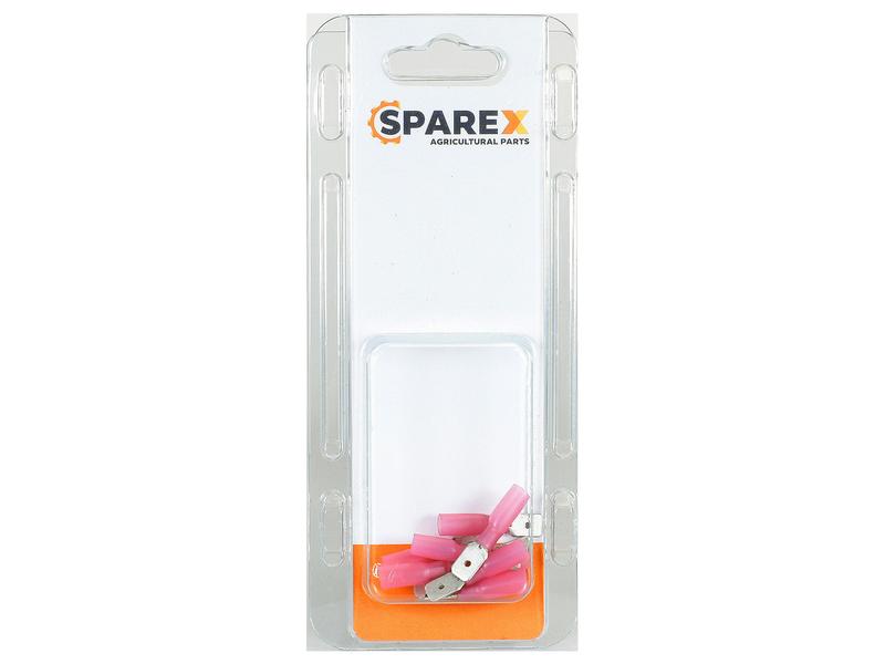 Sparex Agripak 10 pcs. Heat Shrink Male Spade Terminal Red | S.172845 - Product Image 1