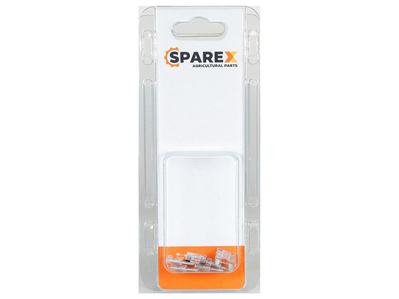 Sparex Agripak 6 pcs. Mini Blade Fuse 25A White Clear | S.172894 - Product Image 1
