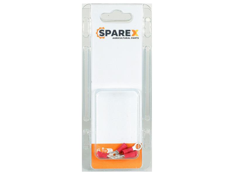 Sparex Agripak 6 pcs. Pre Insulated Ring Terminal, 5.3mm, Red | S.172919 - Product Image 1