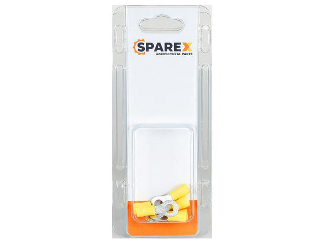 Sparex Agripak 6 pcs. Pre Insulated Ring Terminal, 6.4mm, Yellow | S.172922 - Product Image 1