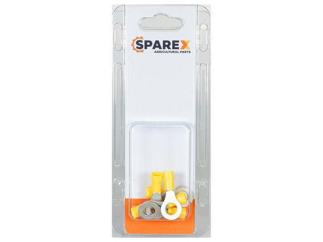 Sparex Agripak 6 pcs. Pre Insulated Ring Terminal, 8.4mm, Yellow | S.172925 - Product Image 1