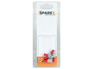 Sparex Agripak 6 pcs. Pre Insulated Spade Terminal Female Spade with Male Branch, 6.3mm, Red | S.172955 - Product Image 1