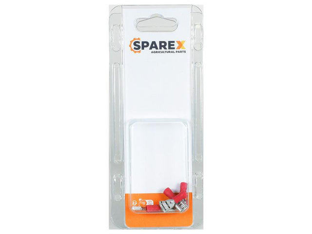 Sparex Agripak 6 pcs. Pre Insulated Spade Terminal Female, 6.3mm, Red | S.172956 - Product Image 1