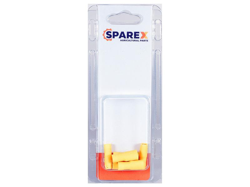 Sparex Agripak 6 pcs. Pre Insulated Spade Terminal Female, 6.3mm, Yellow | S.172959 - Product Image 1