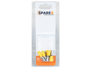 Sparex Agripak 6 pcs. Pre Insulated Spade Terminal Female, 9.5mm, Yellow | S.172960 - Product Image 1