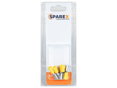 Sparex Agripak 6 pcs. Pre Insulated Spade Terminal Female, 9.5mm, Yellow | S.172960 - Product Image 1