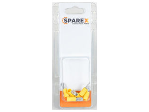 Sparex Agripak 6 pcs. Pre Insulated Spade Terminal Male, 6.3mm, Yellow | S.172963 - Product Image 1
